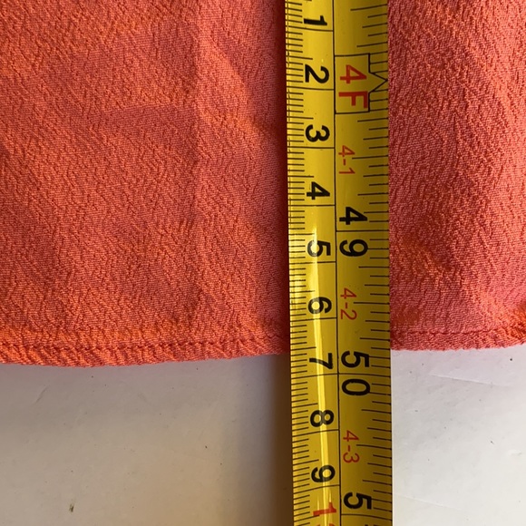 Wilfred Women's Aritzia Maxime Dress Medium Orange Short Sleeves Smocked Waist - Picture 12 of 15